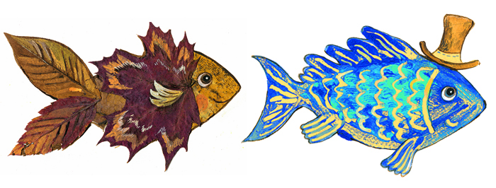 Иллюстрация из книги "Осенние рыбы. Первые уроки творчества"