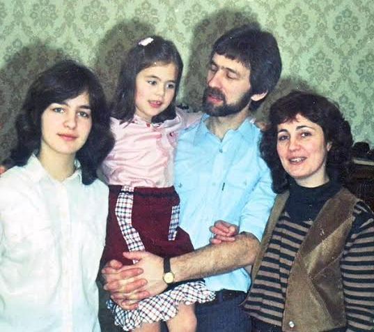 Елена Минкина-Тайчер с семьей за несколько дней до отъезда в Израиль