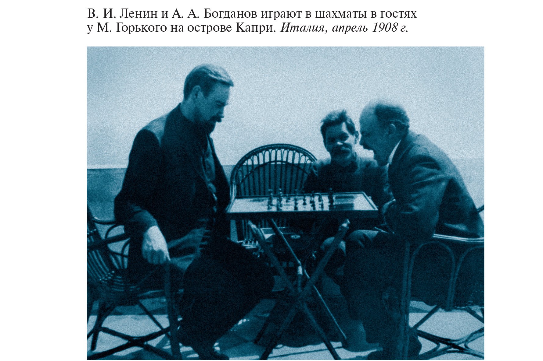 Максим Горький и Ленин на капри