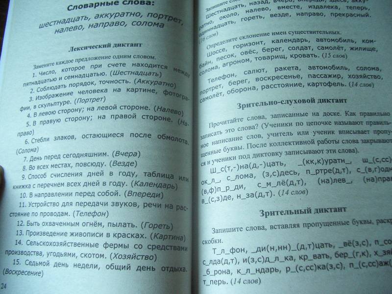 Диктант по русскому языку 4 класс по рамзаевой
