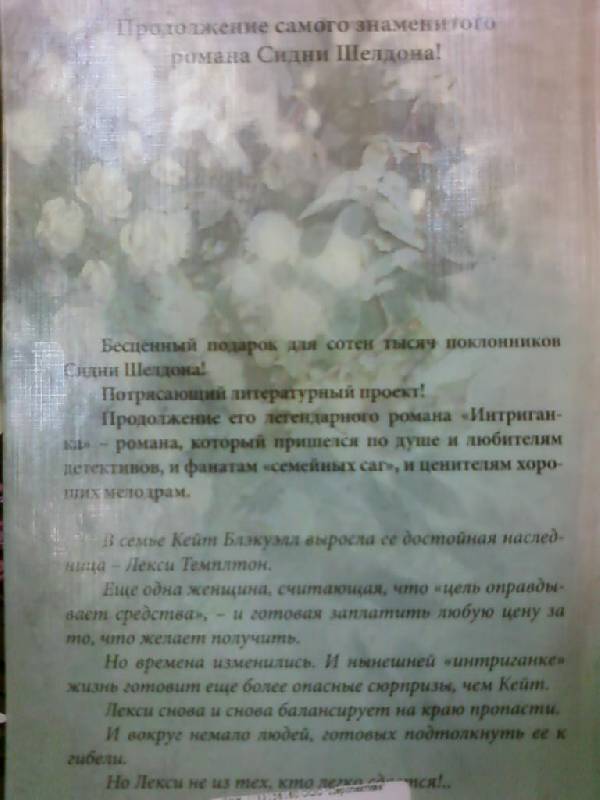 Книга: "Интриганка-2. Продолжение романа Сидни Шелдона" - Тилли Бэгшоу ...