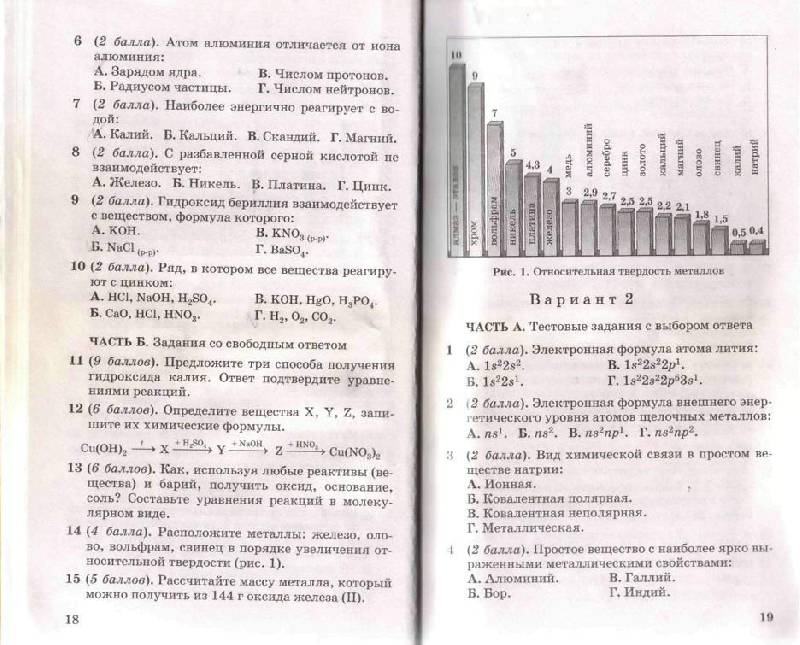 Спиши.ру 9 класс по химии для контрольных и проверочных работ