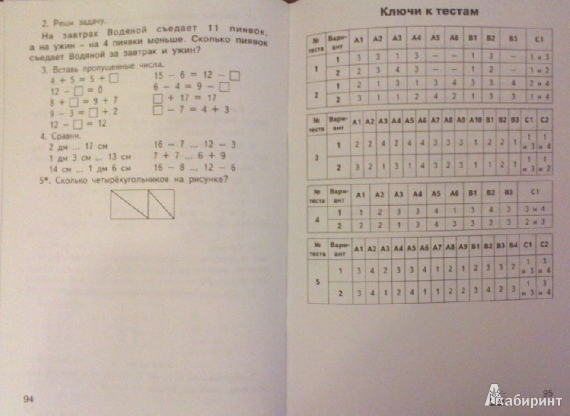 Объясни по рисунку что обозначают записи 2 класс ситникова