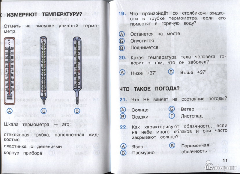 Тесты по окружающему миру 2 класс школа россии