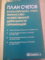 План счетов бухгалтерского учета финансово хозяйственной деятельности организаций