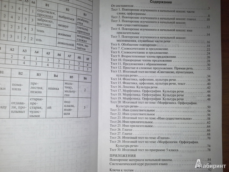 Ким тест по русский язык 5 класс ответы