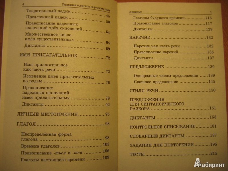 Диктанты для 4 класса по русскому языку с заданиями