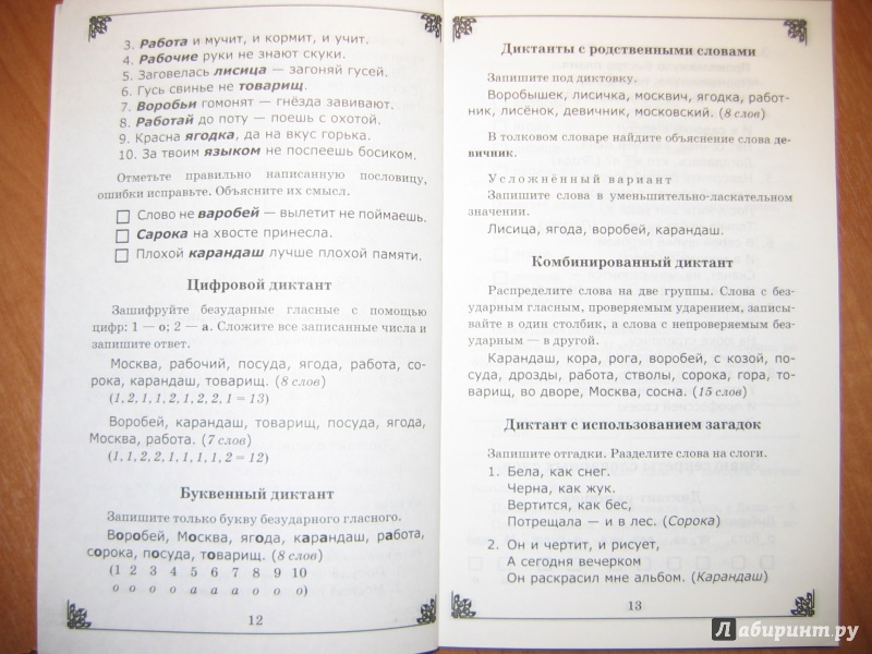 Диктант 2 класс по русскому имя прилагательное