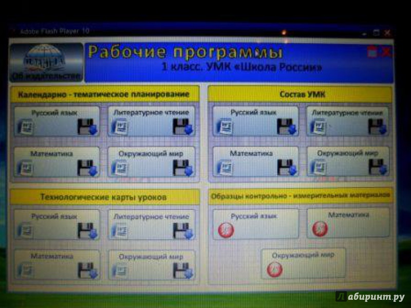 Класс рабочие программы школа россии