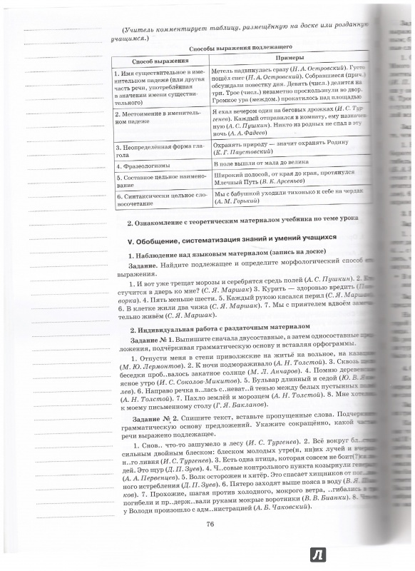 Разработки уроков русского языка в 8 классе конспекты