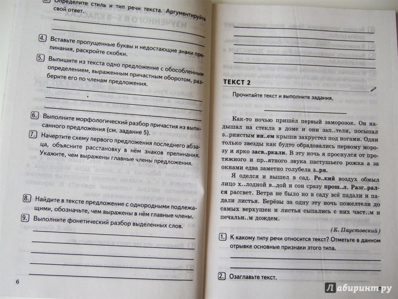 Образцы комплексного анализа текста по русскому языку 9 класс