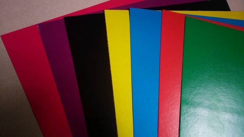 "Картон цветной мелованный 7 листов, 7 цветов "Дружная команда ...