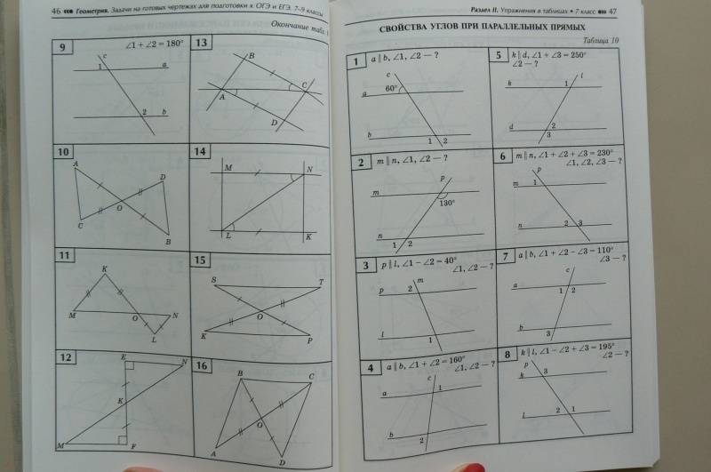 Задачи и упражнения на готовых чертежах геометрия 7 9 рабинович