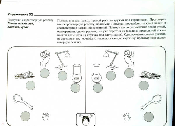 Картинки для развития межполушарного взаимодействия для обоих рук