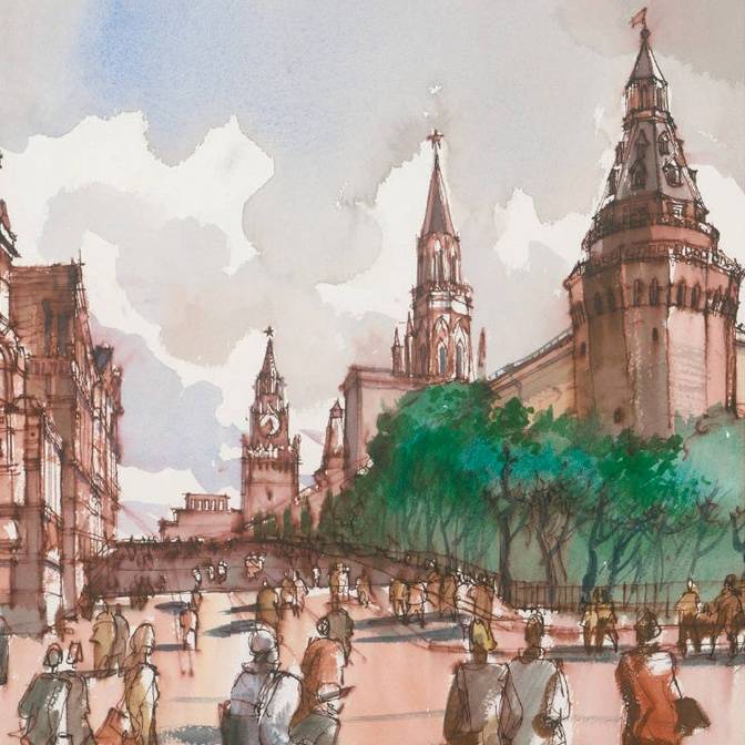 Узнать столицу за шесть прогулок. Москва в рисунках архитектора Сергея Чобана