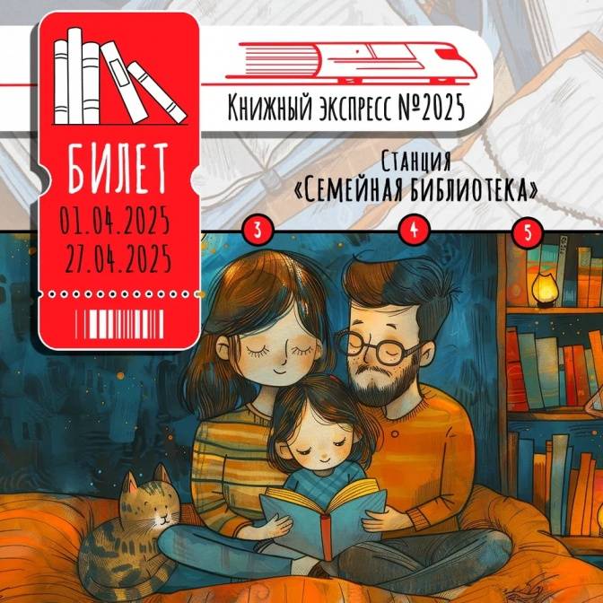 «Книжный экспресс №2025»: семейная библиотека