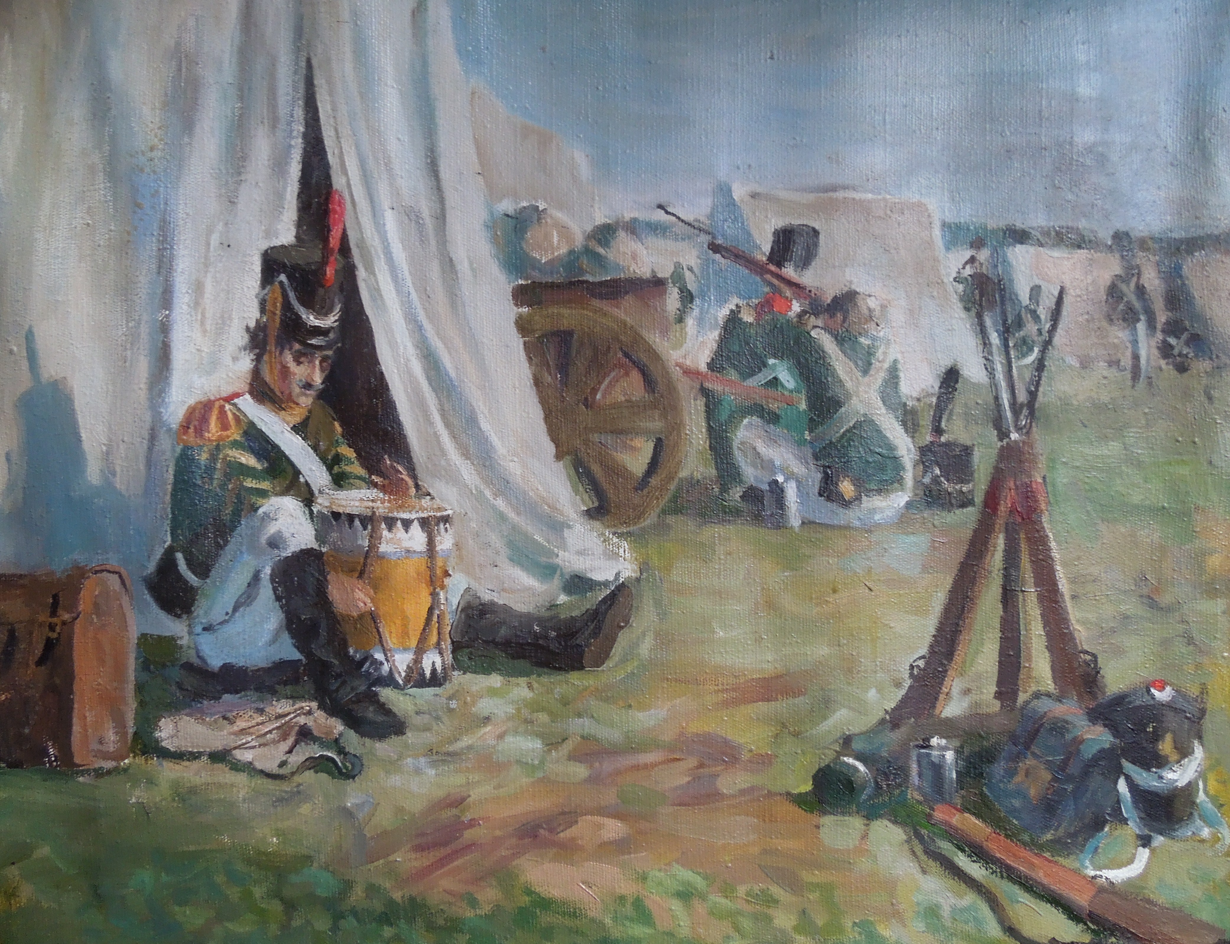 Бивак русских солдат в войне 1812 года в России