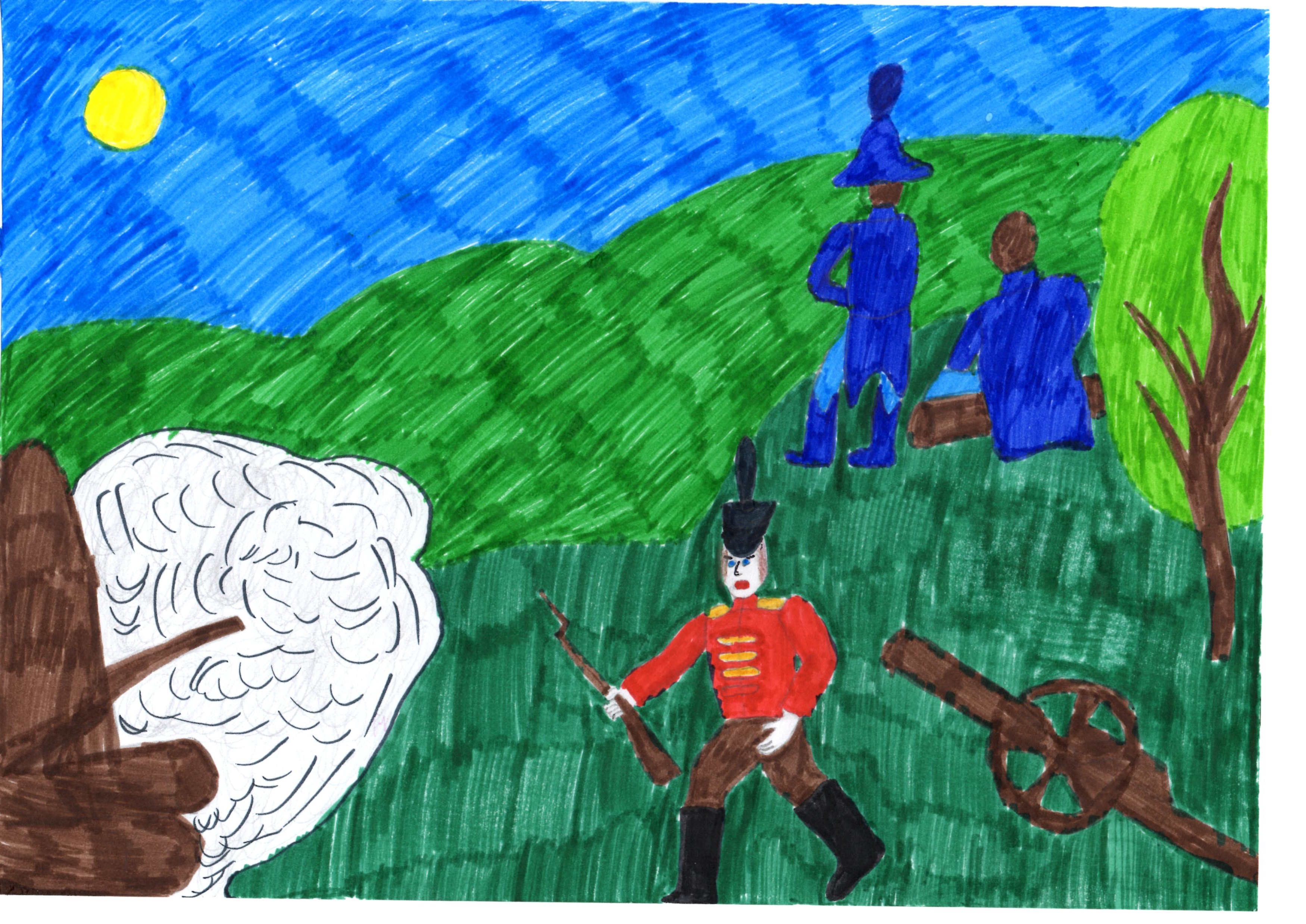 Рисунок к конкурсу 210 лет войне 1812 года для детей