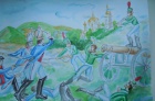 "...Смешались в кучу кони, люди, и залпы тысячи орудий слились в протяжный вой..."