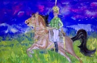 И вот нашли большое поле: есть разгуляться где на воле!