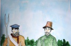 Крестьяне-партизаны Герасим Курин и Василиса Кожина