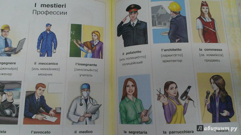 Иллюстрация 5 из 5 для Итальянско-русский визуальный словарь для детей | Лабиринт - книги. Источник: Савчук Ирина