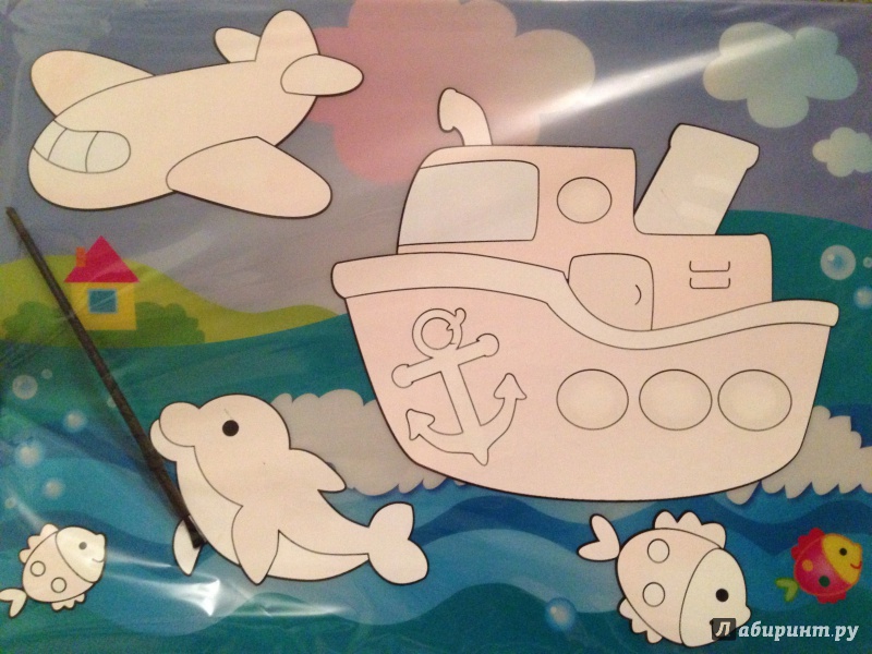 Иллюстрация 4 из 10 для Водная раскраска "Кораблик" (AP-S03B) | Лабиринт - книги. Источник: Луговкина  Александра Игоревна