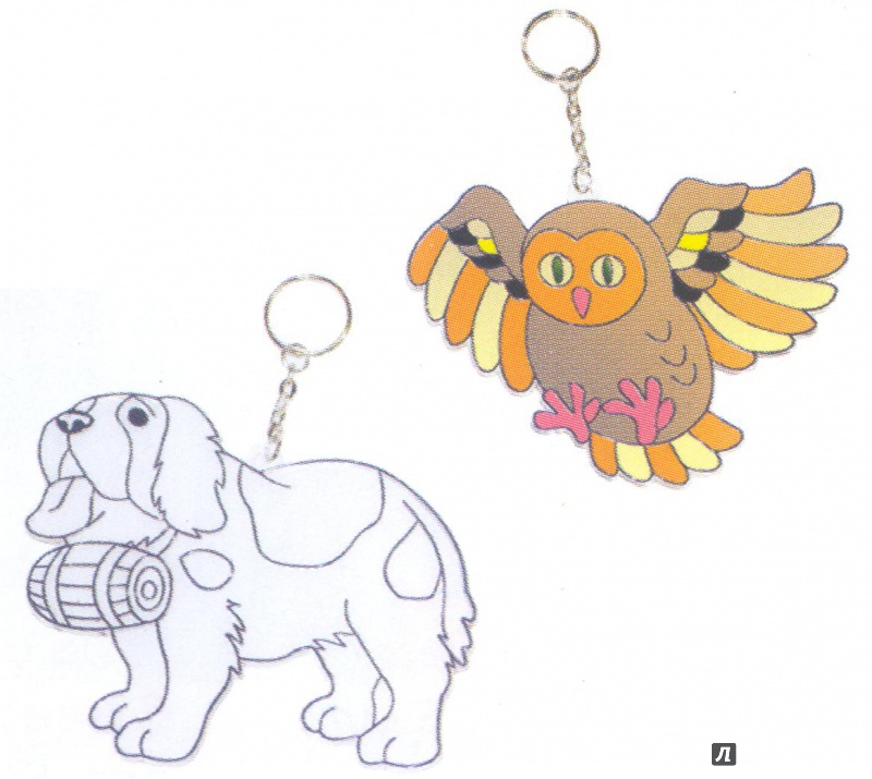 Иллюстрация 3 из 3 для Витражи-брелоки, 3 штуки (23865) | Лабиринт - игрушки. Источник: Яровая Ирина