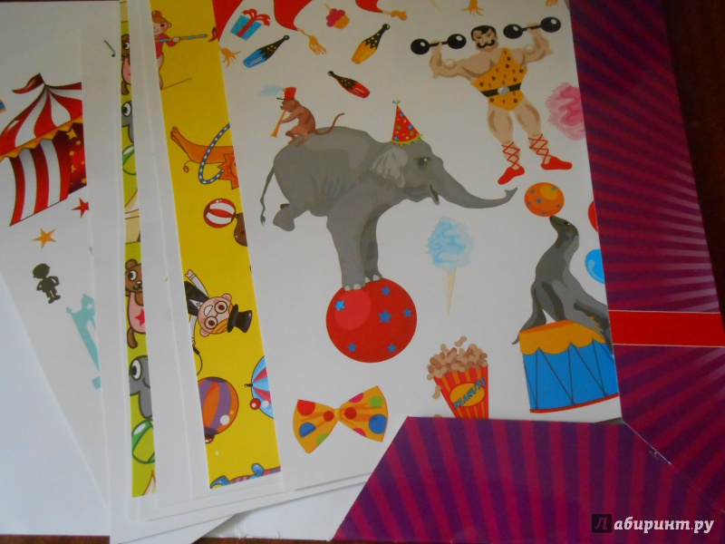 Иллюстрация 14 из 20 для Картон цветной поделочный №15 "Цирк" А4, 10 листов, в ассортименте (11-410-145) | Лабиринт - канцтовы. Источник: Леан