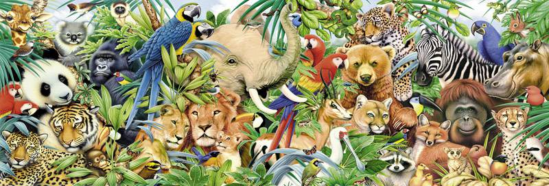 Иллюстрация 16 из 18 для Пазл "Мир животных" (1000 элементов) (79402) | Лабиринт - игрушки. Источник: veta_29