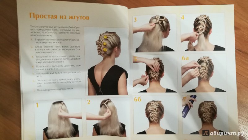 Иллюстрация 10 из 17 для Роскошные прически из кос, жгутов и узелков | Лабиринт - книги. Источник: Натаly
