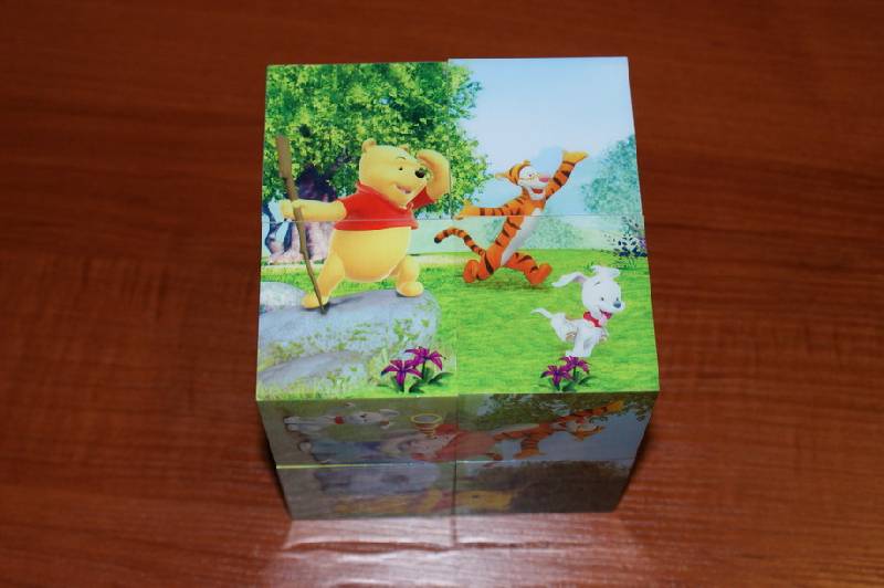 Иллюстрация 9 из 12 для Магнитные кубики-пазлы "Мои друзья Тигр и Пух" (8 кубиков, 12 пазлов) (14065) | Лабиринт - игрушки. Источник: Blossom
