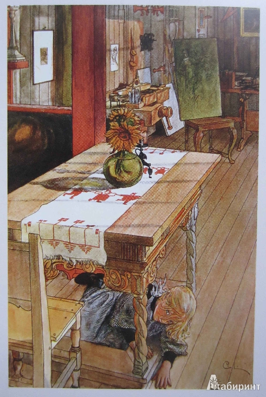 Иллюстрация 1 из 27 для Дом в лучах солнца. Карл Ларссон. На почтовых открытках - Карл Ларссон | Лабиринт - сувениры. Источник: Кухтарова  Снежана