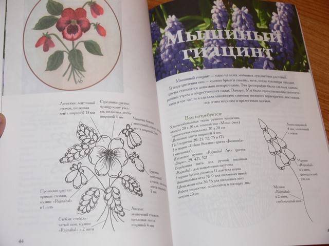 Иллюстрация 15 из 16 для Вышиваем цветы шелковыми лентами - Хэлен Дафтер | Лабиринт - книги. Источник: Irbis