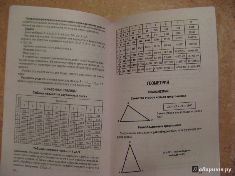 Иллюстрация 21 из 36 для Памятка по алгебре и геометрии - Светлана Белых | Лабиринт - книги. Источник: Ольга