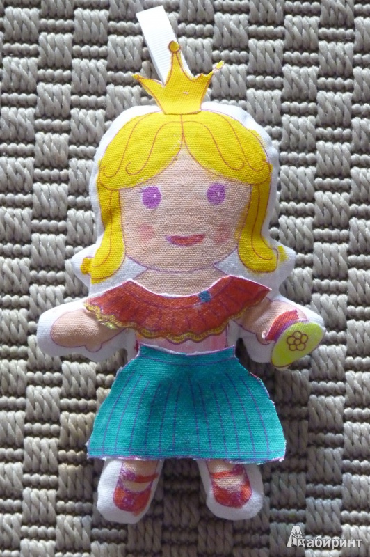 Иллюстрация 3 из 3 для Раскрашиваем куколку "ПРИНЦЕССА" 15 см (43783) | Лабиринт - игрушки. Источник: lemour