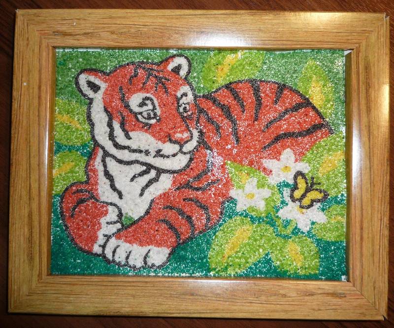 Иллюстрация 27 из 28 для Фреска "Тигр и бабочка" (407033) | Лабиринт - игрушки. Источник: Igra