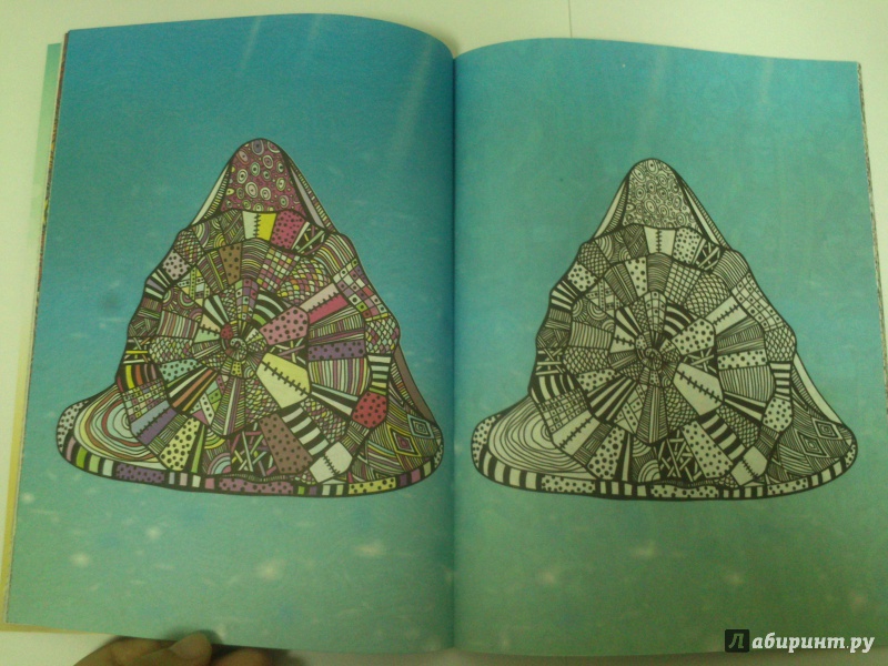 Иллюстрация 8 из 26 для Море спокойствия. Раскраска для взрослых | Лабиринт - книги. Источник: Черная  Ксения