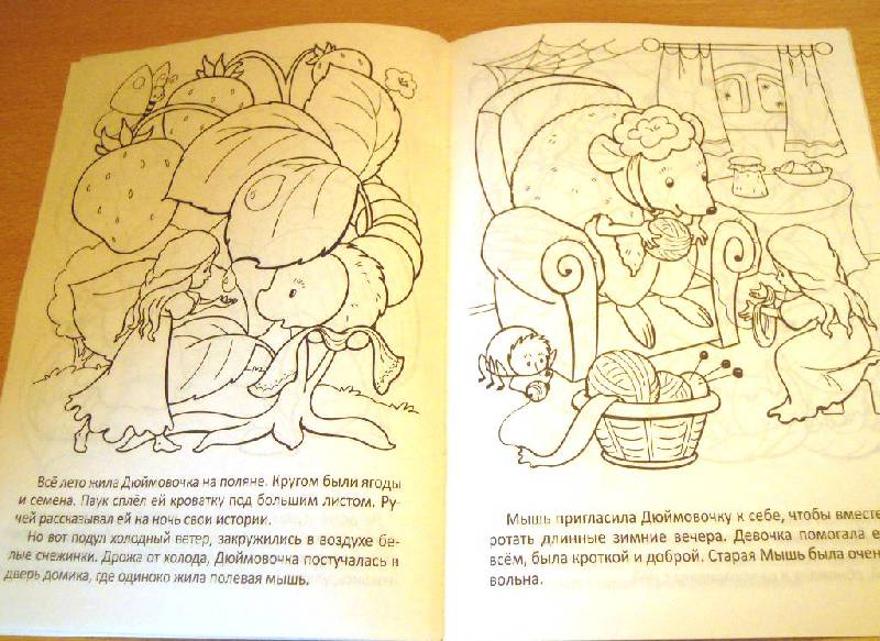 Иллюстрация 6 из 6 для Раскраска-книжка "Дюймовочка" (01369) | Лабиринт - книги. Источник: Iwolga