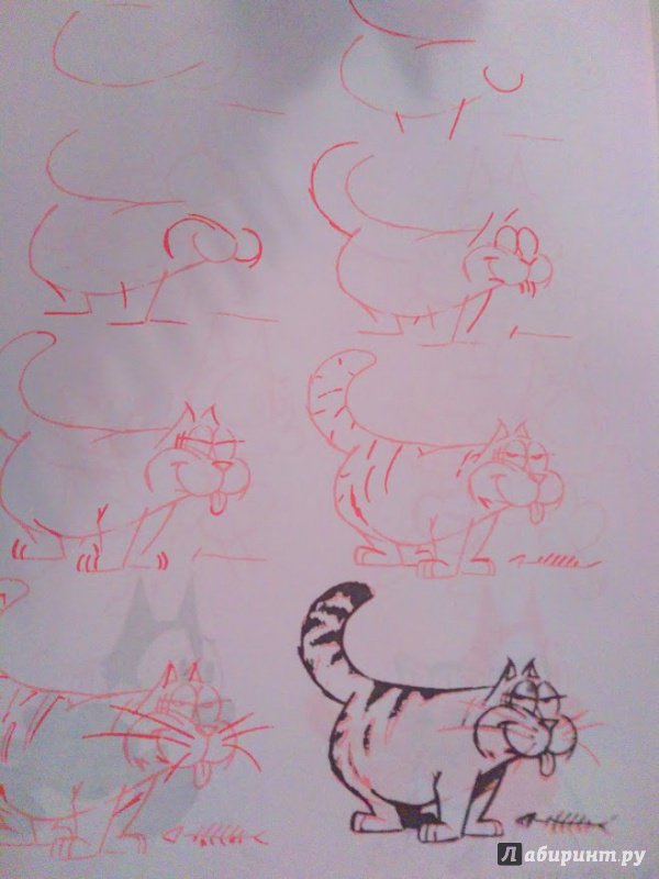 Иллюстрация 35 из 35 для Рисуем 50 кошек - Ли Эймис | Лабиринт - книги. Источник: Nadya_Che
