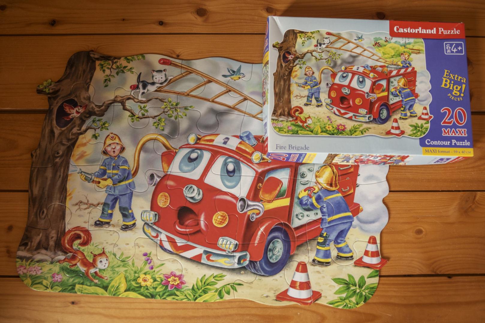 Иллюстрация 6 из 6 для Puzzle MAXI, 20 элементов, "Пожарная машина" (С-02146-NEW) | Лабиринт - игрушки. Источник: kvinden