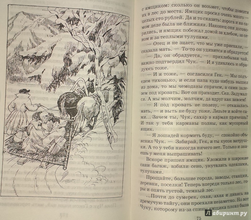 Иллюстрация 3 из 5 для Чук и Гек - Аркадий Гайдар | Лабиринт - книги. Источник: Nota B