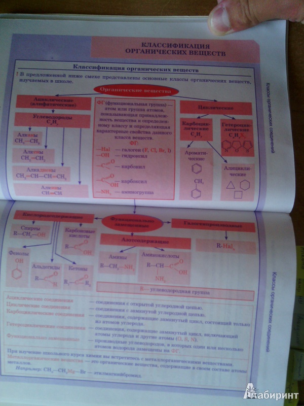 Иллюстрация 7 из 19 для Органическая химия. Весь школьный курс в таблицах | Лабиринт - книги. Источник: niktru