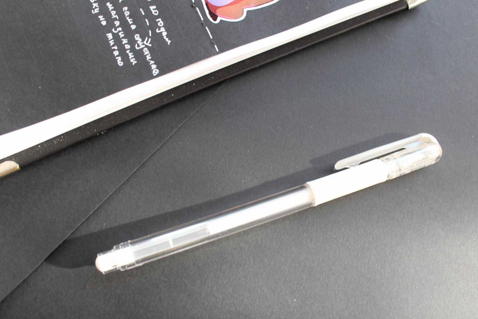 Иллюстрация 9 из 15 для Ручка гелевая Hybrid Gel Grip DX, белая | Лабиринт - канцтовы. Источник: Juete