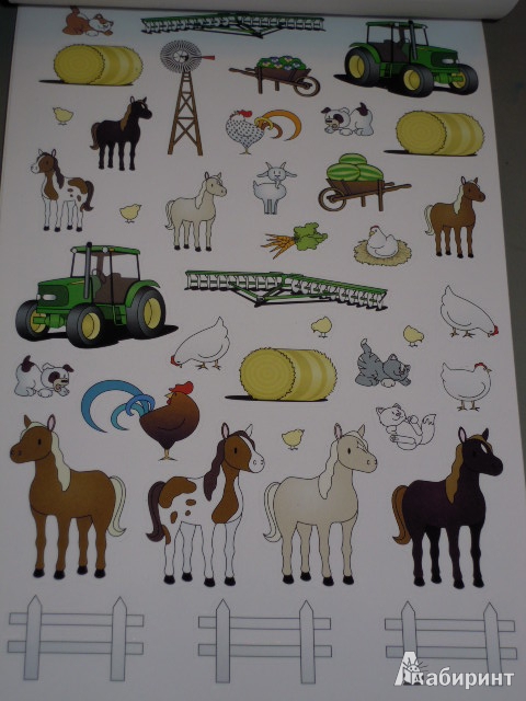 Иллюстрация 2 из 12 для Альбом с наклейками "Ферма", 500 наклеек (ZLB002) | Лабиринт - игрушки. Источник: Iwolga