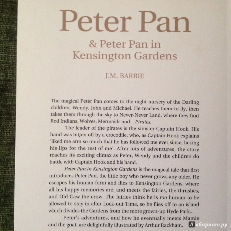 Иллюстрация 17 из 47 для Peter Pan - James Barrie | Лабиринт - книги. Источник: Sage Tea