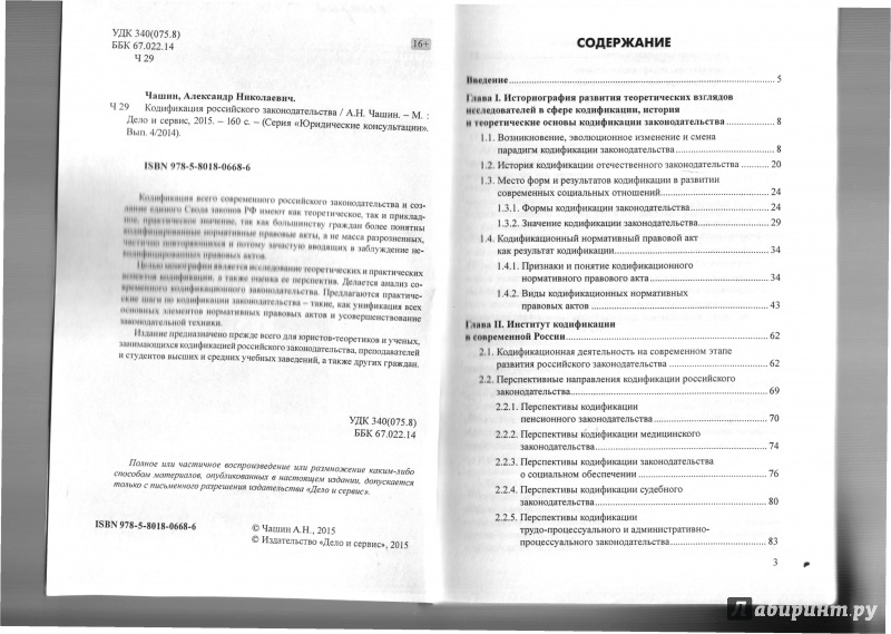 Иллюстрация 3 из 7 для Кодификация российского законодательства - Александр Чашин | Лабиринт - книги. Источник: Бессараб  Анастасия