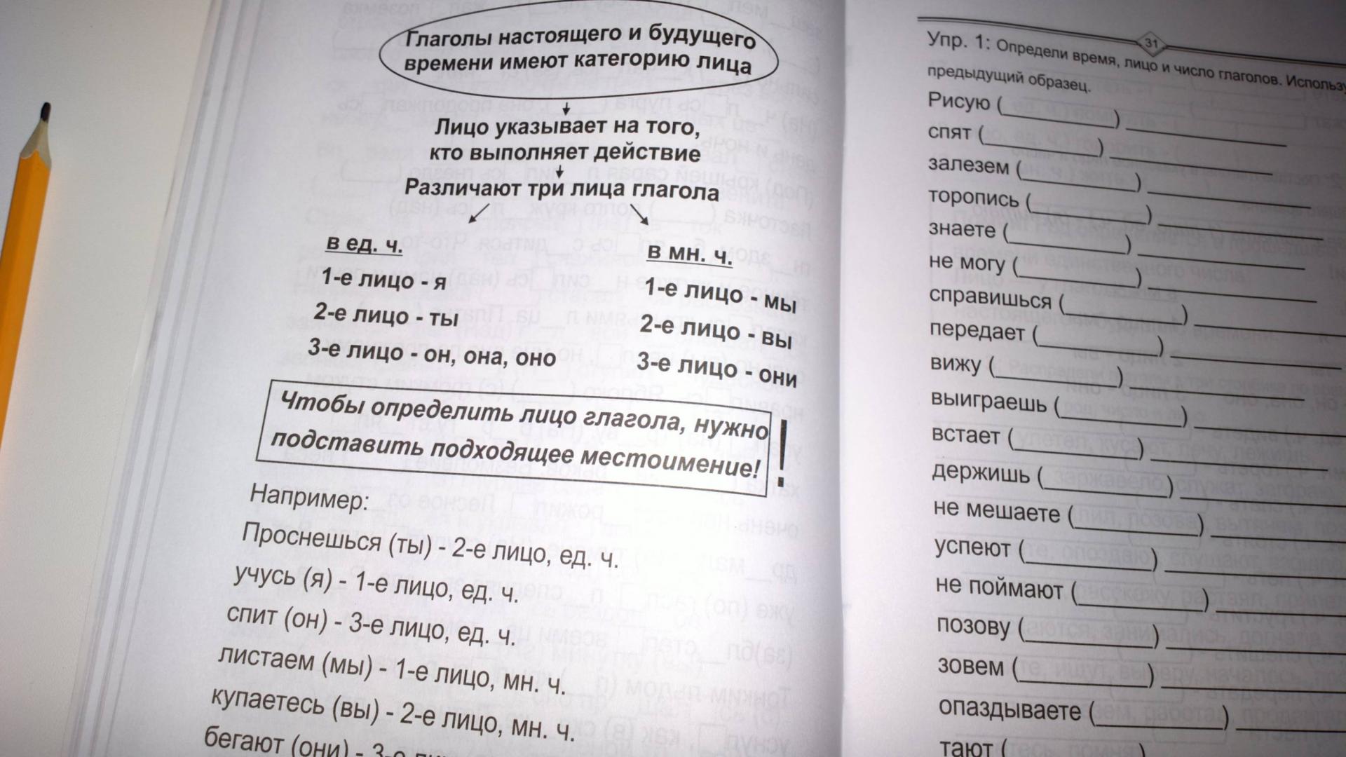 Иллюстрация 15 из 17 для Глагол: русский язык легко и быстро - Марина Зотова | Лабиринт - книги. Источник: Надежда