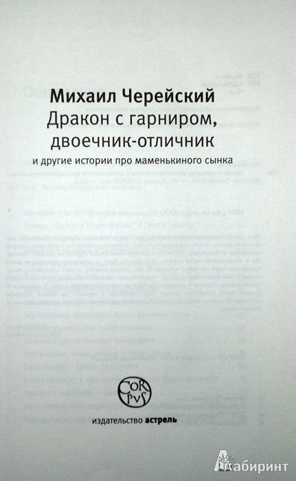 Иллюстрация 3 из 29 для Дракон с гарниром, двоечник-отличник и другие истории про маменькиного сынка - Михаил Черейский | Лабиринт - книги. Источник: Леонид Сергеев