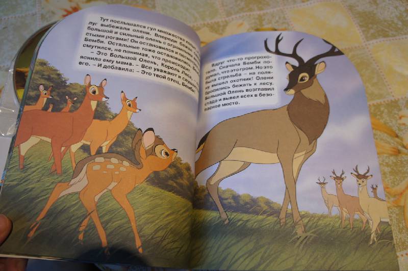 Иллюстрация 4 из 8 для Бемби. Книжка-малышка (+CD) | Лабиринт - книги. Источник: zlira